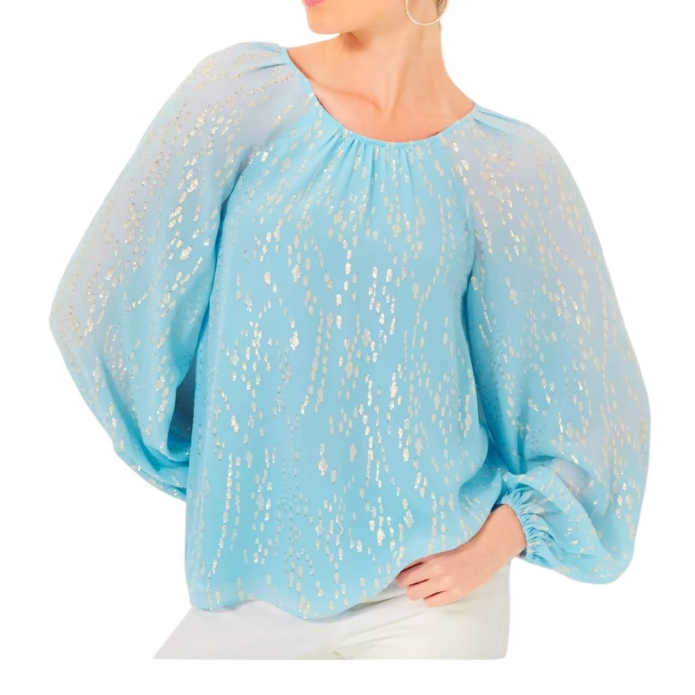 NWT Lilly Pulitzer Noraleen Silk Top Medium
